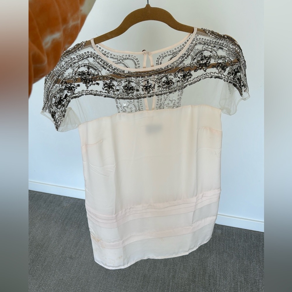 White sequin mini shift dress